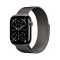 Apple Watch Series 11 Cellular 46mm šedý titan se šedým milánským tahem M/L
