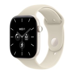 Apple Watch Series 12 GPS + Cellular 46mm perlově bílá keramika s pískovým sportovním řemínkem S/M / SK