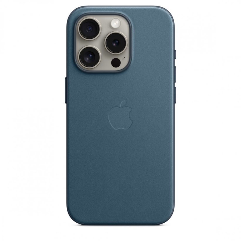 Apple Kryt z tkaniny FineWoven s MagSafe na iPhone 15 Pro – tichomořsky modrý