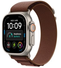 Apple 49mm alpský tah - burgundsky červený s přírodní titanovou sponou S