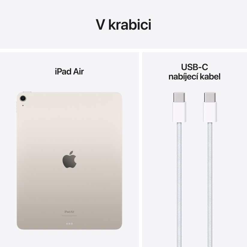 Apple iPad Air 13″ M2 Wi-Fi 128GB - Hvězdně bílý