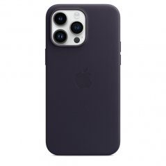 Inkoustově fialový kožený kryt s MagSafe pro iPhone 14 Pro Max