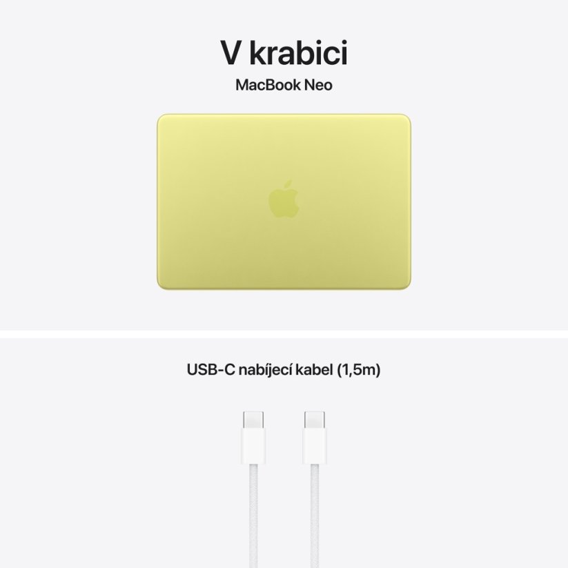 MacBook Neo 13" A18P 6C CPU/5C GPU/8G/512GB SSD - citrusově žlutý