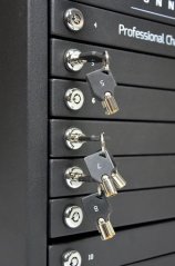 PORT CONNECT CHARGING CABINET 10 UNITS individual door lock, černý