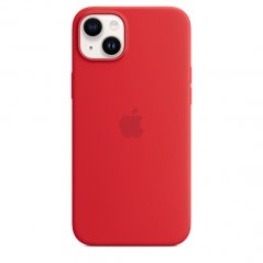 Červený silikonový kryt s MagSafe pro iPhone 14 Plus