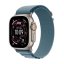 Apple Watch Ultra 3 49mm přírodní titan s světle modrým alpským tahem L