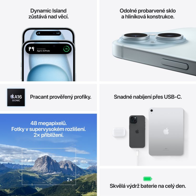 iPhone 15 256GB černý