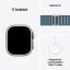 Apple Watch Ultra 3 49mm přírodní titan s světle modrým alpským tahem L
