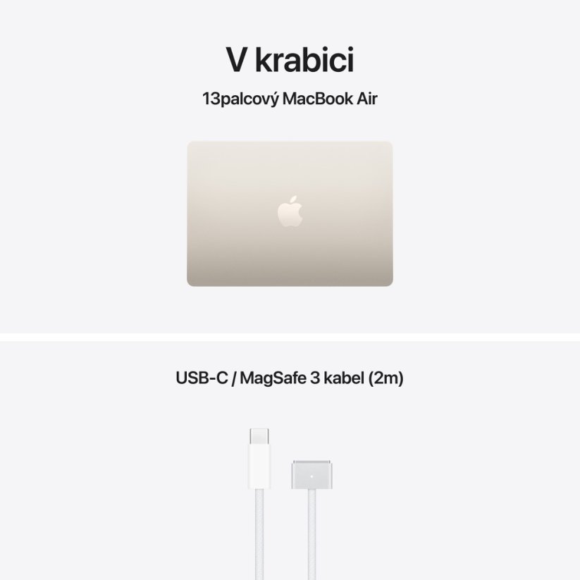 MacBook Air 13″ M5 10C CPU/10C GPU/16G/1T SSD - hvězdně bílý