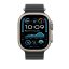 Apple Watch 49mm černý Oceánský řemínek - provedení z přírodního titanu