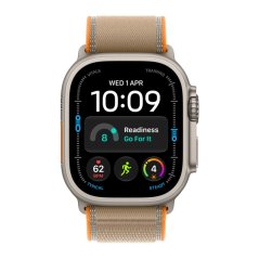 Apple Watch Ultra 4 49mm přírodní titan s pískovým trailovým tahem M/L