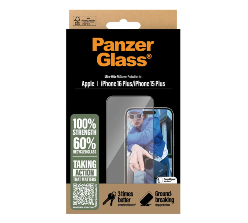 PanzerGlass - tvrzené sklo pro iPhone 15 Plus a iPhone 16 Plus