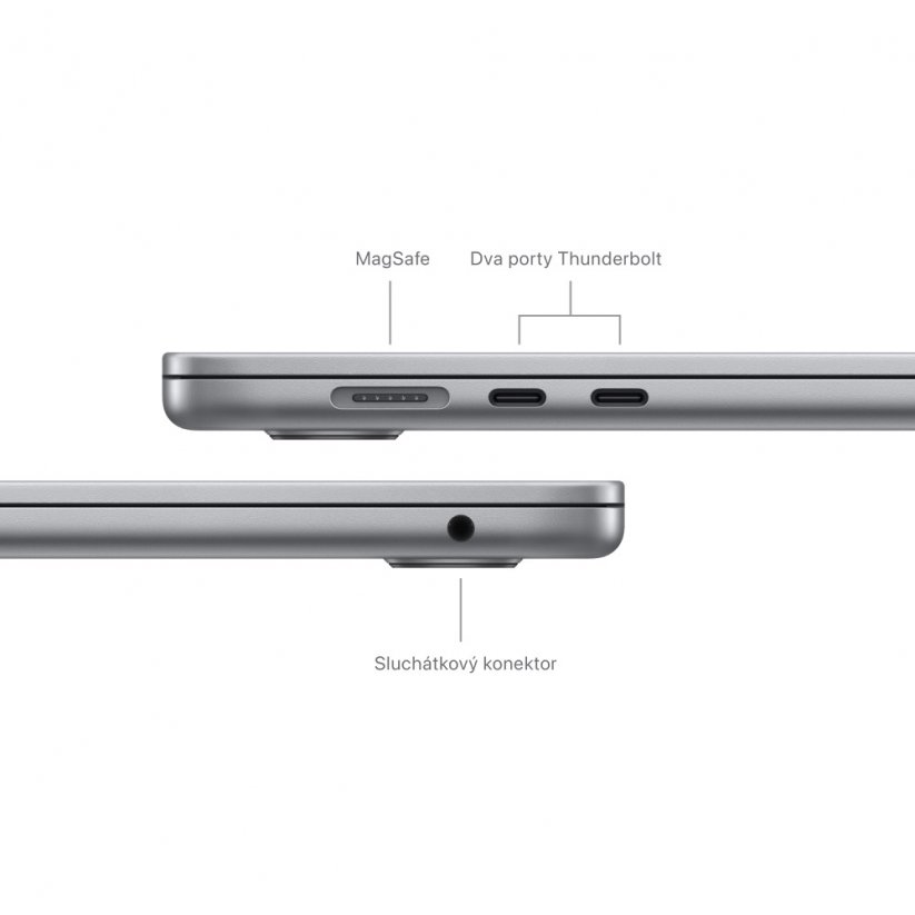 MacBook Air 15'' M3 8C CPU/10C GPU/8G/512 SSD - Vesmírně šedý