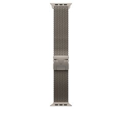 Apple Watch 49mm řemínek s přírodním titanovým milánským tahem  - M