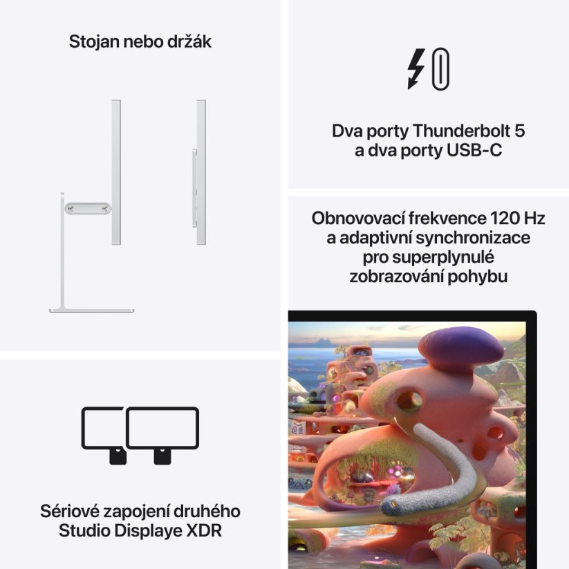 Apple Pro Display XDR - standardní sklo - adaptér držáku VESA