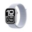 Apple Watch Series 10 42mm Cellular stříbrný hliník s oblačně modrým provlékacím řemínkem