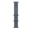Apple Watch 49mm ocelově modrý oceánský sportovní řemínek - přírodní titan