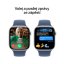 Apple Watch Series 10 42mm stříbrný hliník s denimovým sportovním řemínkem S/M