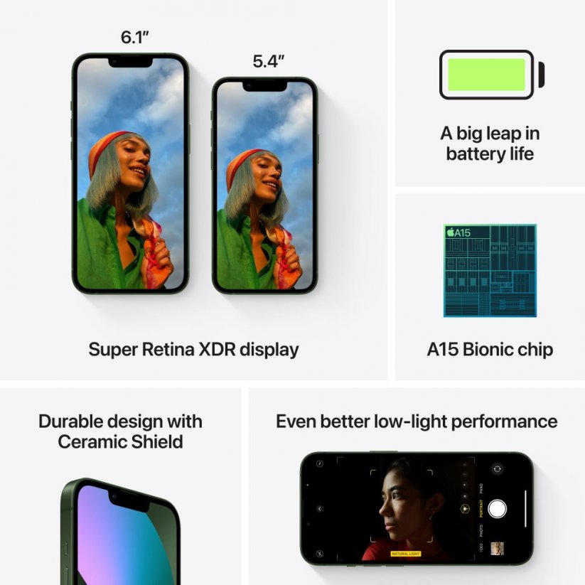 Apple iPhone 13 mini 512GB - zelený