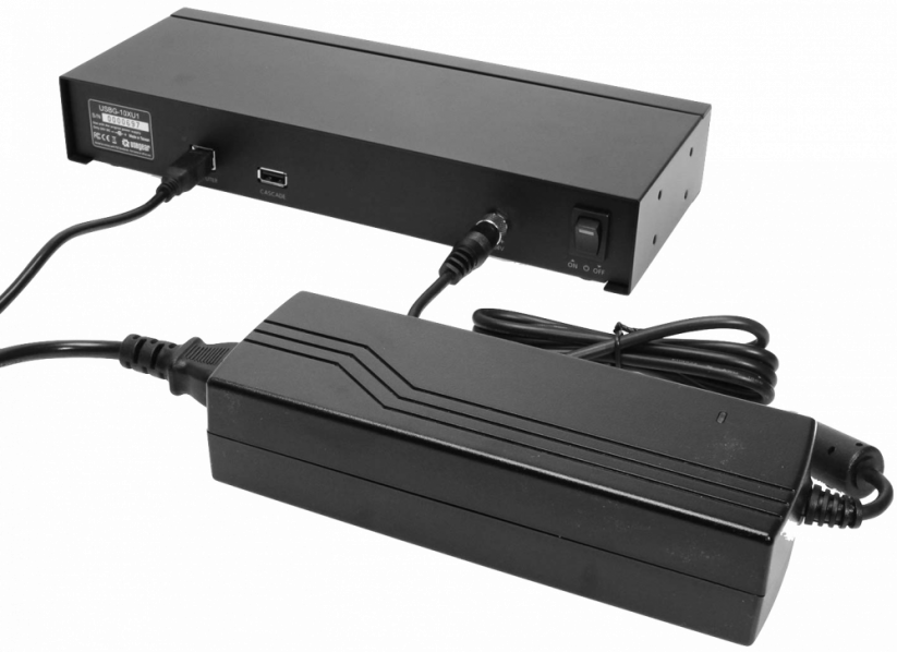 USB 10ti portový průmyslový rozbočovač napájecí/synchronizační