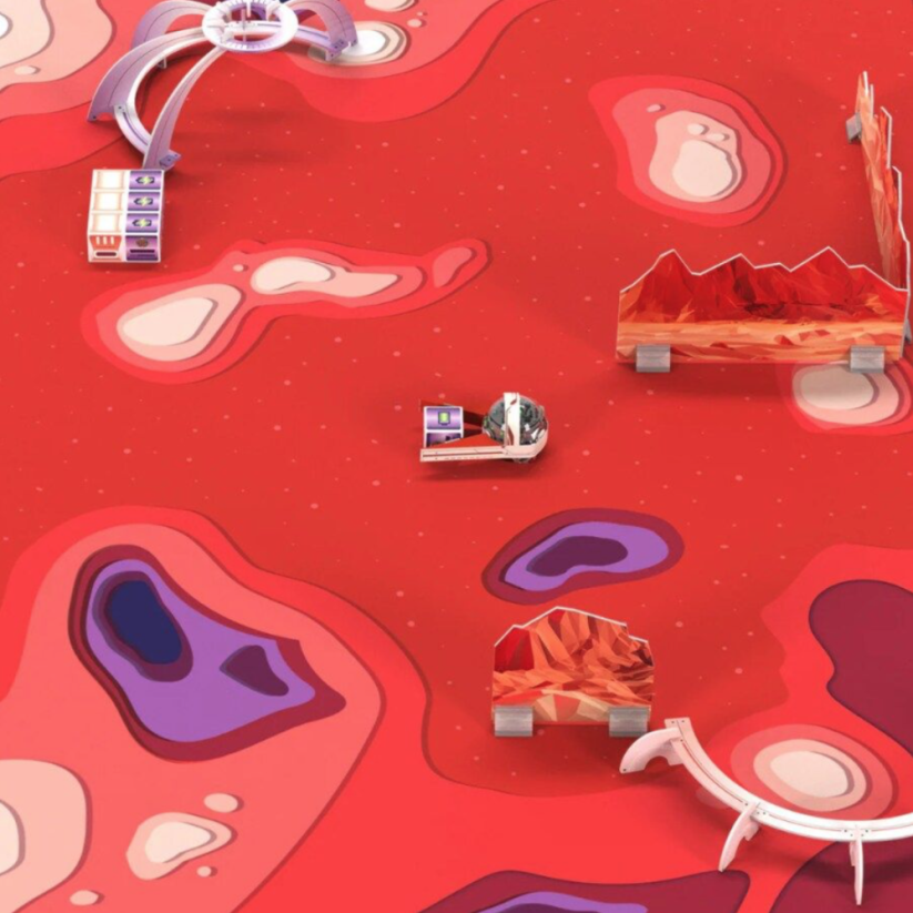 Ozobot podložka Challenge Mat: Mise na Mars