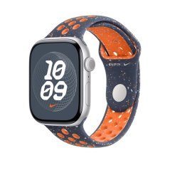 Apple Watch 46mm Blue Flame sportovní řemínek Nike - S/M