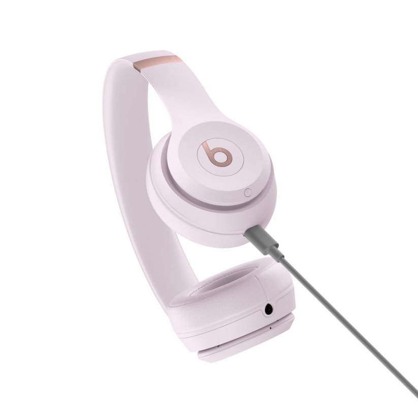 Beats Solo 4 – bezdrátová sluchátka na uši – červánkově růžová
