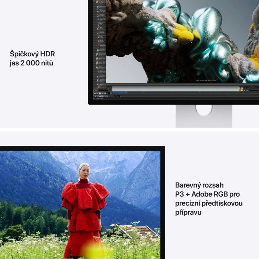 Apple Pro Display XDR - standardní sklo - adaptér držáku VESA