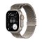 Apple Watch Ultra 3 49mm přírodní titan s přírodním titanovým milánským tahem S