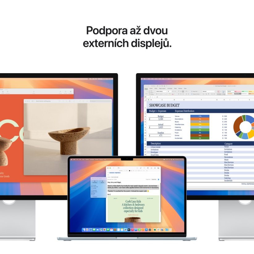MacBook Air 15″ M4 10C CPU/10C GPU/16G/512 - Hvězdně bílý