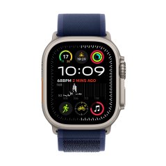 Apple Watch Ultra 2 49mm přírodní titan s modrým trailovým tahem S/M