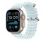Apple Watch 49mm ledově modré prodloužení Oceánského řemínku - provedení z přírodního titanu