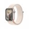 Apple Watch Series 9 41mm Hvězdně bílý hliník s hvězdně bílým provlékacím sportovním řemínkem