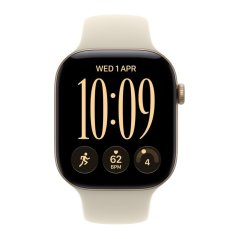 Apple Watch Series 12 GPS + Cellular 42mm světle zlatý hliník s pískovým sportovním řemínkem M/L