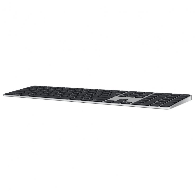 Apple Magic Keyboard s Touch ID a číselnou klávesnicí pro Macy s čipem Apple – anglický (mezinárodní) – černé klávesy
