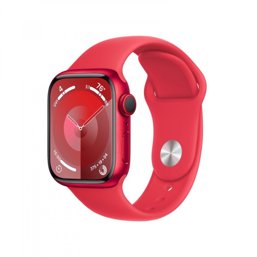 Apple Watch Series 9 Cellular 41mm (PRODUCT)RED hliník s (PRODUCT)RED sportovním řemínkem - S/M