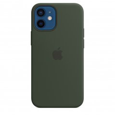 Kypersky zelený silikonový kryt s MagSafe pro iPhone 12 mini