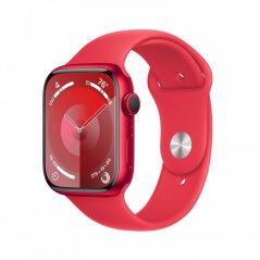 Apple Watch Series 9 45mm (PRODUCT)RED hliník s (PRODUCT)RED sportovním řemínkem - S/M