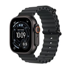 Apple Watch Ultra 3 49mm černý titan s černým oceánským řemínkem