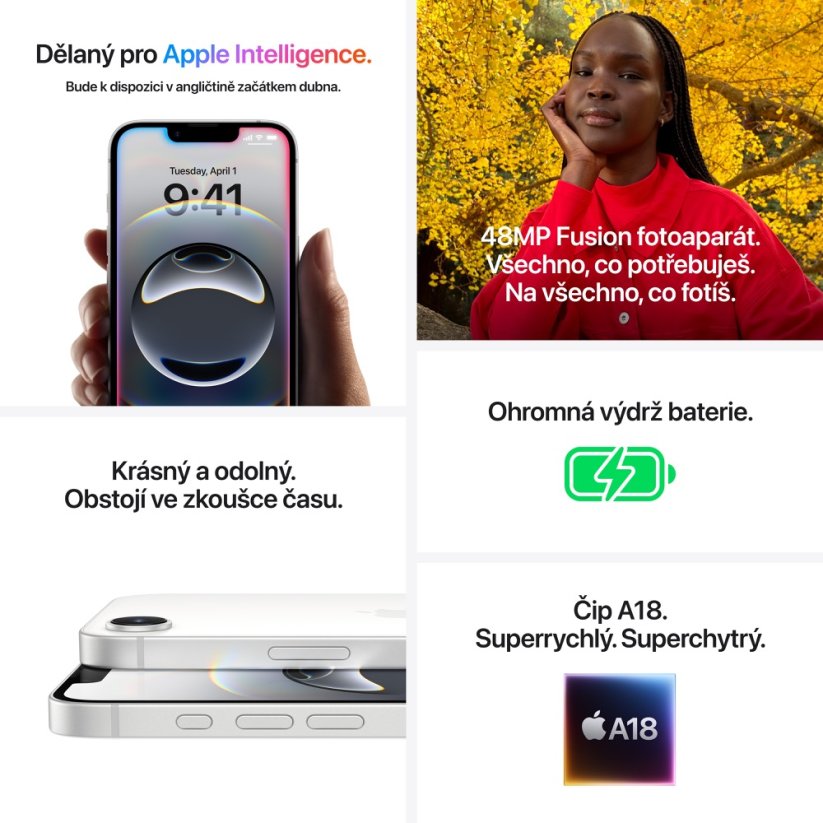 Apple iPhone 16e 512GB - černý