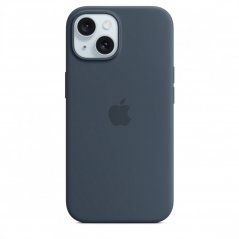 Apple Silikonový kryt s MagSafe na iPhone 15 – bouřkově modrý