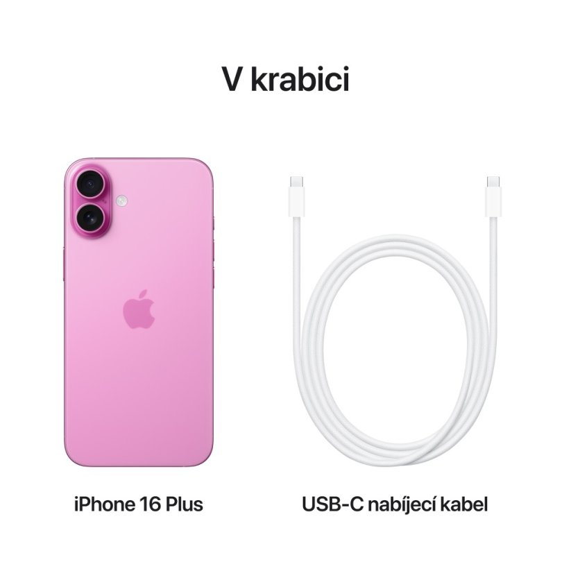iPhone 16 Plus 128GB růžový