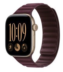 Apple 42mm magnetický tah - burgundsky červený S/M