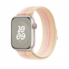Apple Watch 45mm Hvězdně bílý / růžový provlékací sportovní řemínek Nike