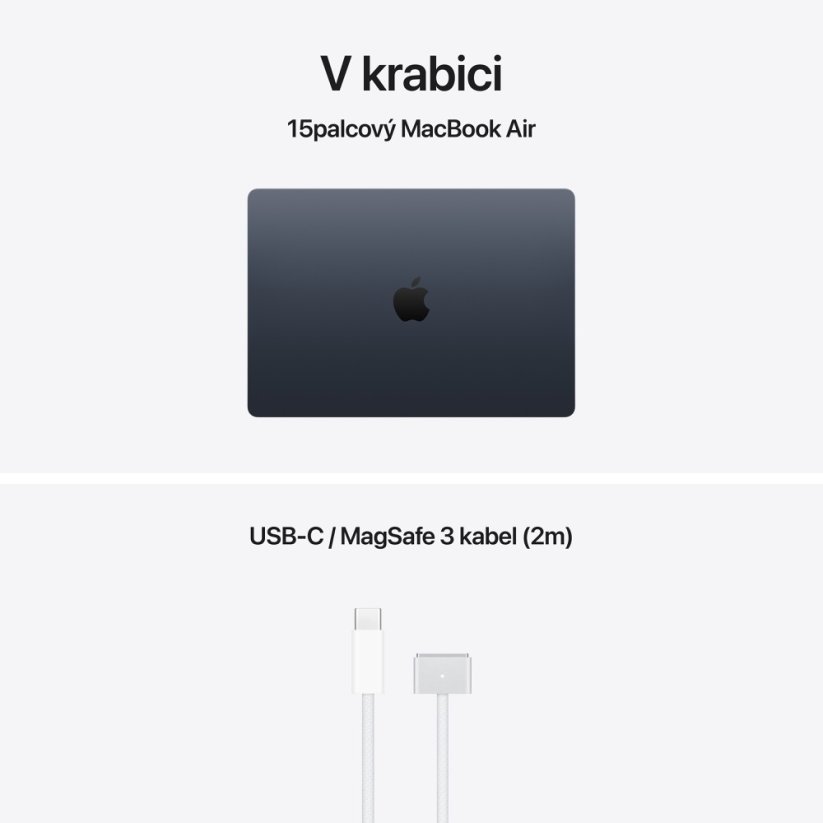 MacBook Air 15″ M5 10C CPU/10C GPU/24G/1T SSD - temně inkoustový