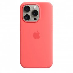 Apple Silikonový kryt s MagSafe na iPhone 15 Pro – světle melounový