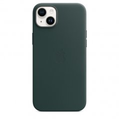 Piniově zelený kožený kryt s MagSafe pro iPhone 14 Plus
