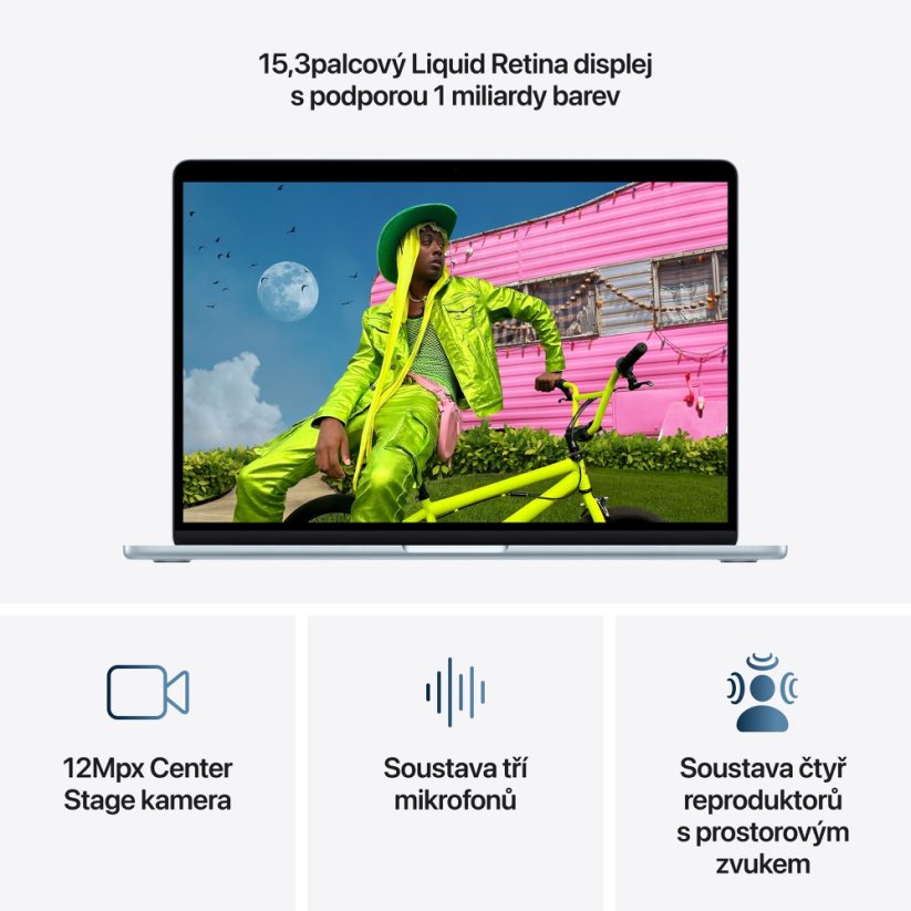 MacBook Air 15″ M5 10C CPU/10C GPU/16G/1T SSD -  blankytně modrý