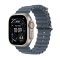 Apple Watch Ultra 3 49mm přírodní titan s ocelově modrým oceánským řemínkem
