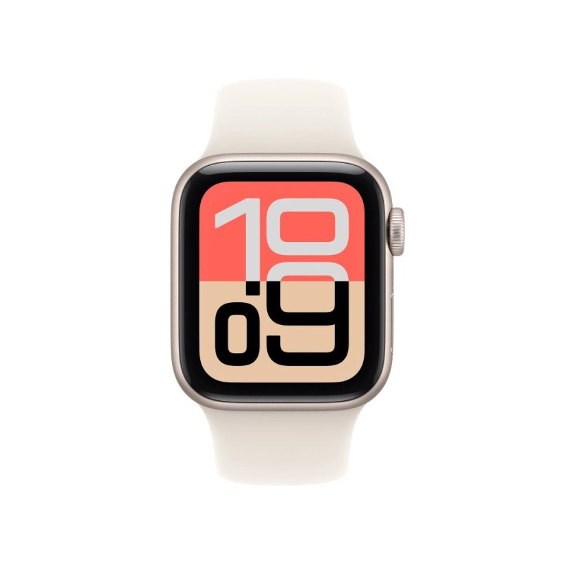 Apple Watch SE 3 40mm hvězdně bílý hliník s hvězdně bílým sportovním řemínkem S/M